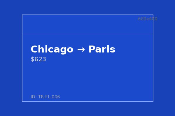 Chicago → Paris