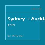 Sydney → Auckland