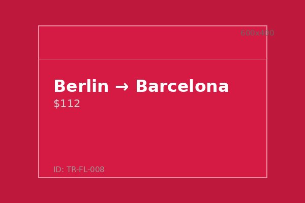 Berlin → Barcelona