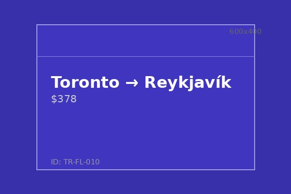 Toronto → Reykjavík