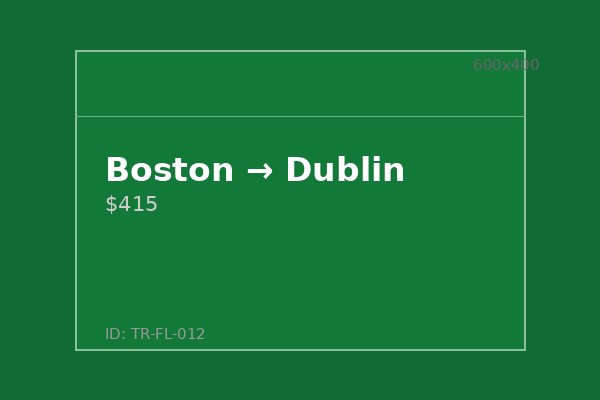 Boston → Dublin