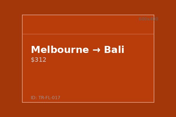 Melbourne → Bali
