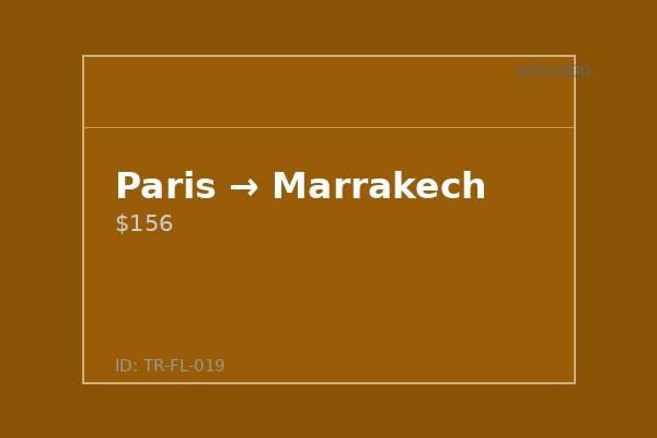 Paris → Marrakech