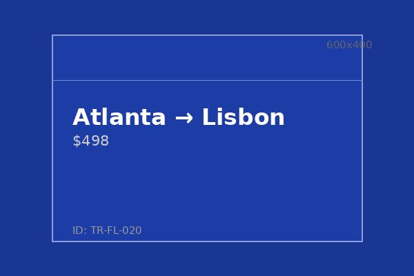 Atlanta → Lisbon